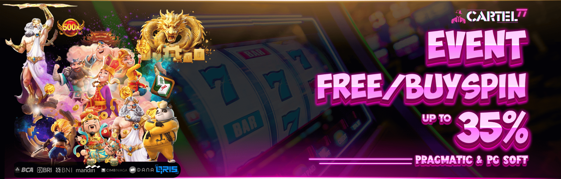 EVENT FREE/BUYSPIN UP TO 35%