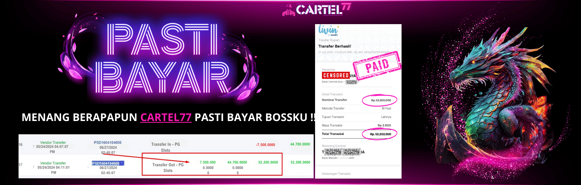 CARTEL77 - PASTI BAYAR