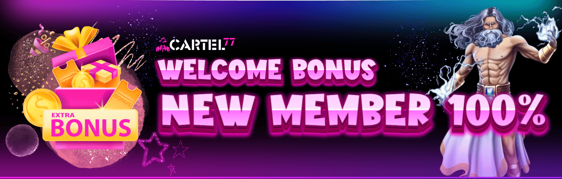 Welcome Bonus New member 100%